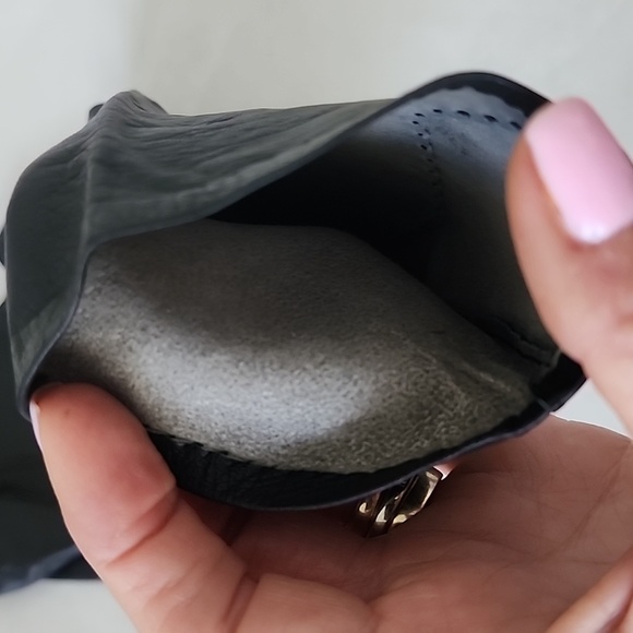 Vintage Black Soft Leather Gloves size 7 Half for arm - Picture 3 of 6